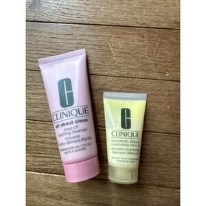 Clinique All About Clean Cleanser 2.5 oz‎ Dramatically Different Lotion 1 oz New